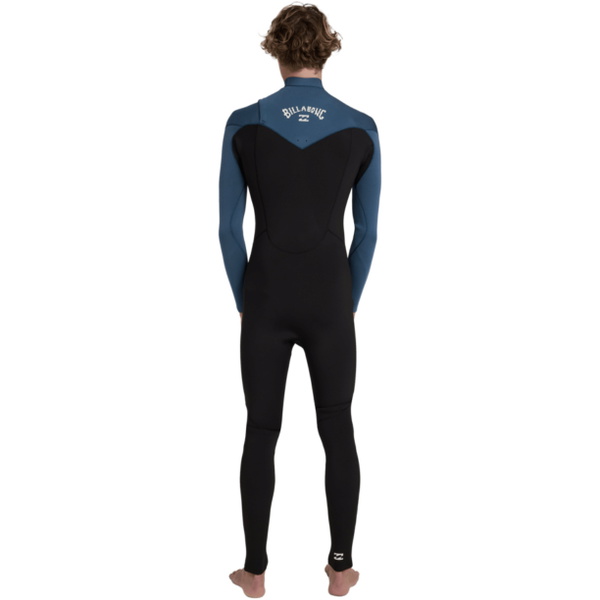 2026 Billabong Mens Absolute Core 3/2mm Chest Zip Wetsuit ABYW100293 - Dark Denim
